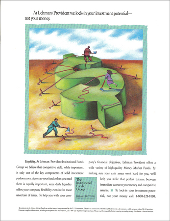 The copy addresses liquidity, one of the key concerns of corporate cash managers. : Financial Services : Eva Okada