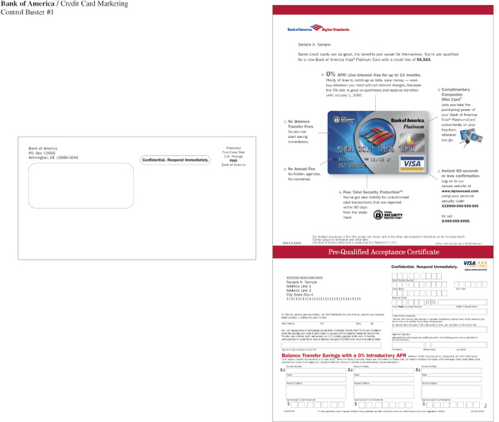 All credit cards are alike? Not when you look at the anatomy of this card. : Direct Mail : Eva Okada
