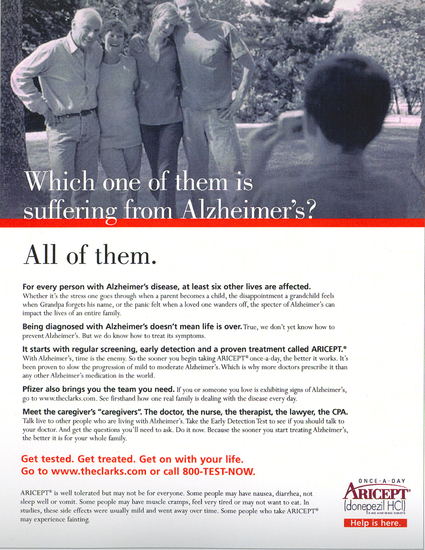 This campaign for Aricept integrated web, video, print and direct mail. : Health Care : Eva Okada