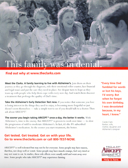 Powerful, emotional messages that use a real family dealing with an Alzheimer's diagnosis. : Health Care : Eva Okada